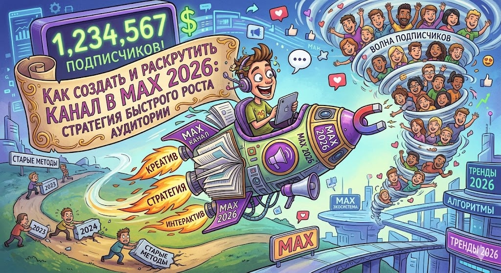Как создать и раскрутить канал в MAX 2026: стратегия бустрого роста аудитории