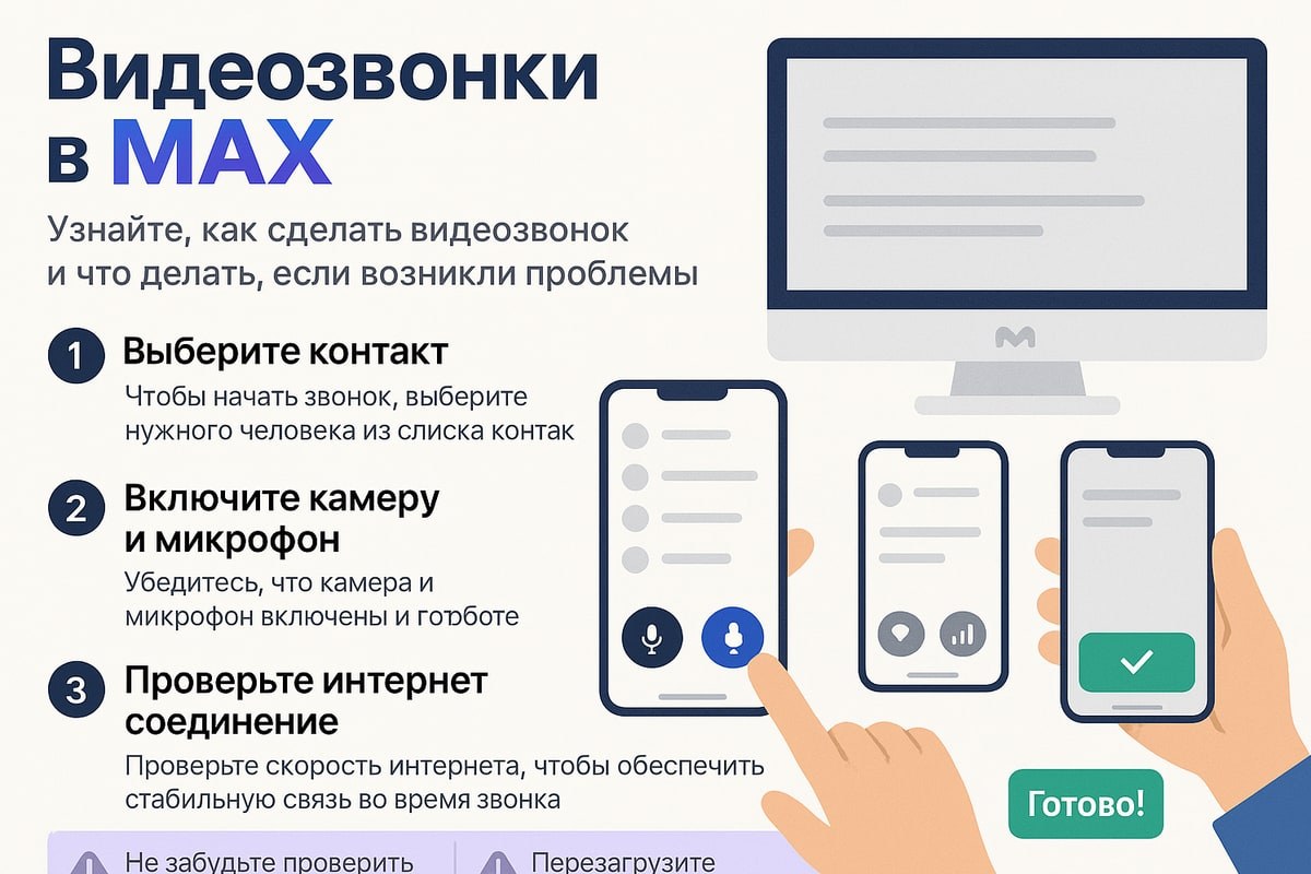 Видеозвонки в MAX: как позвонить и что делать, если видео не работает