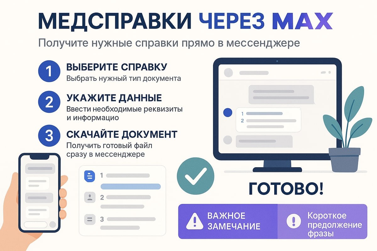Медсправки через MAX: какие документы придут в мессенджер
