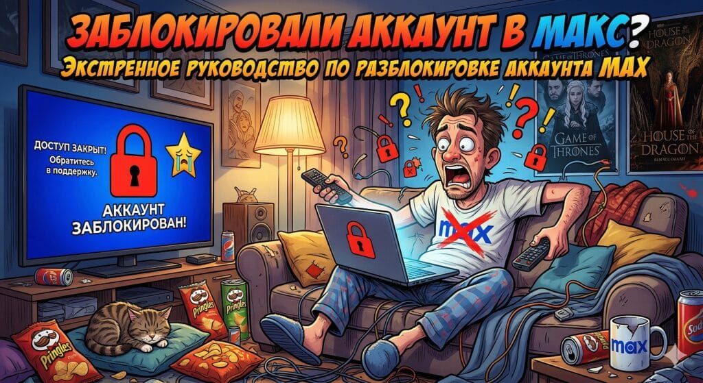Заблокировали аккаунт в МАКС Как разблокировать профиль