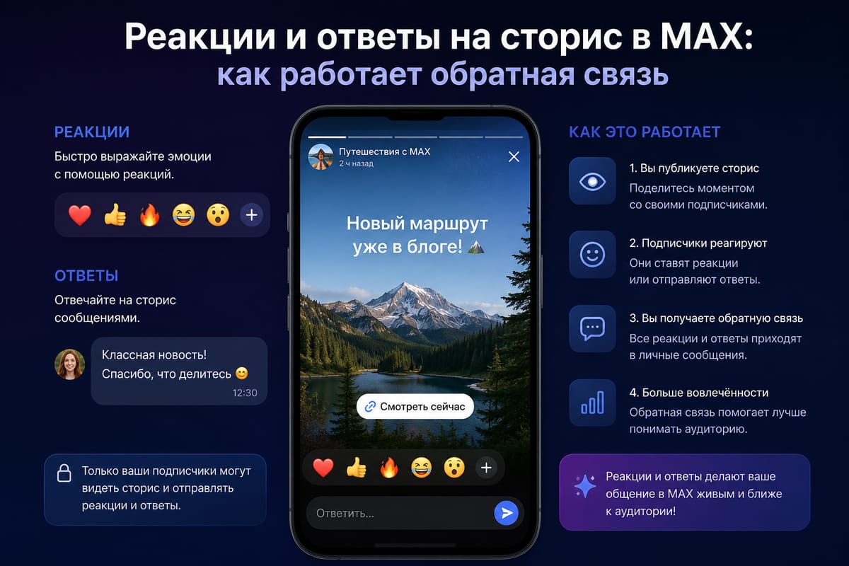 Таймер автоудаления сторис в MAX: зачем нужен и как им пользоваться