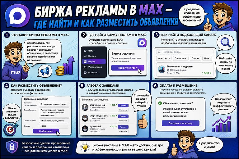 Биржа рекламы в MAX – новые возможности для бизнеса