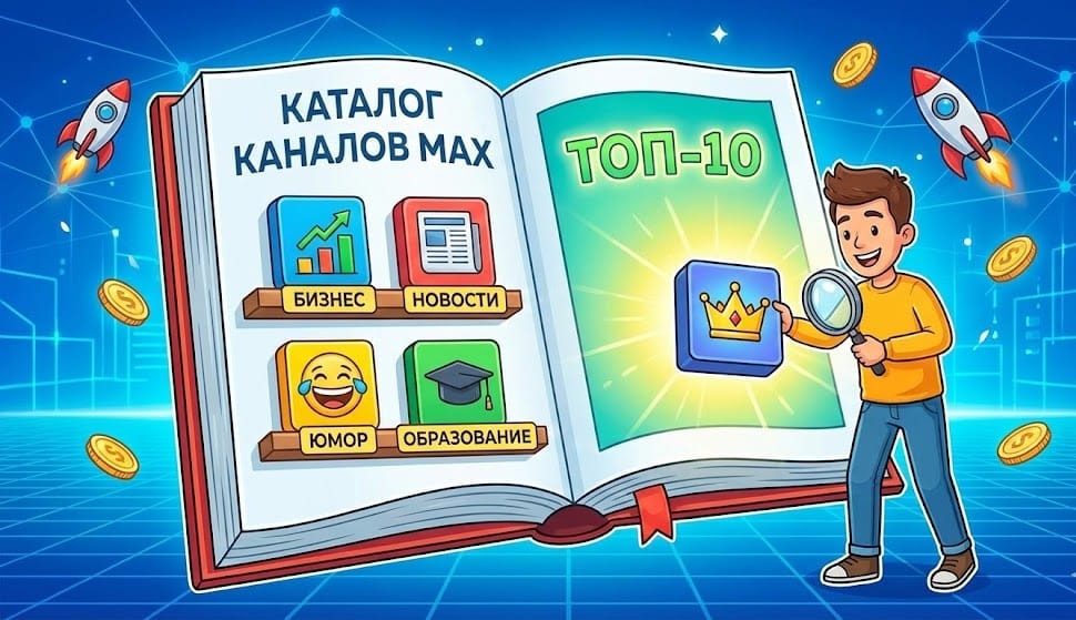 Каталог каналов MAX 2026