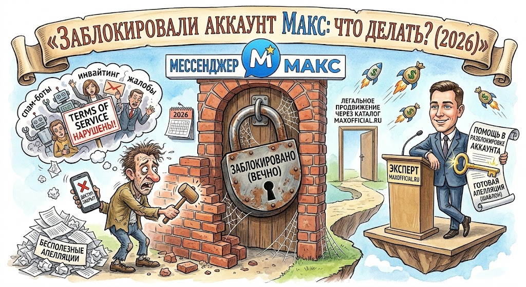Блокировка аккаунта МАКС 2026