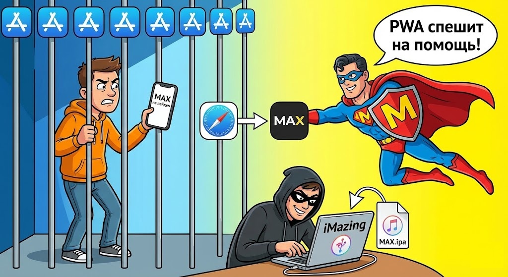 MAX на iPhone и iPad: Как установить, если приложение удалили из App Store