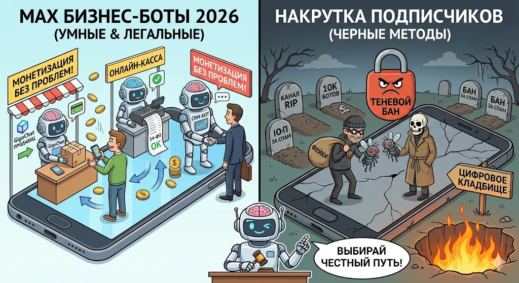 Как набрать подписчиков в MAX честно: Белые методы против накрутки (Гайд 2026)

В 2026 году рынок мессенджера MAX повзрослел. Времена, когда можно было накрутить 50 000 ботов и