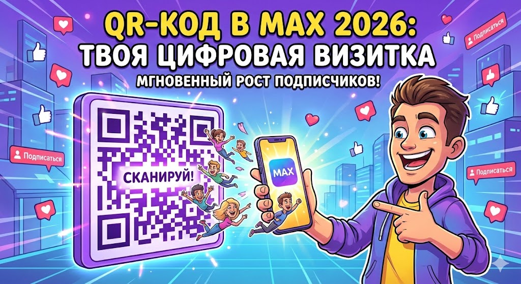 Как создать QR-код в MAX: Ваша цифровая визитка (Гайд 2026)