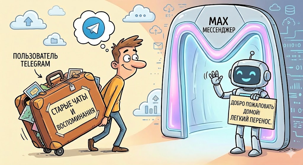 ак перенести чаты из Telegram в мессенджер MAX: Пошаговая инструкция 2026