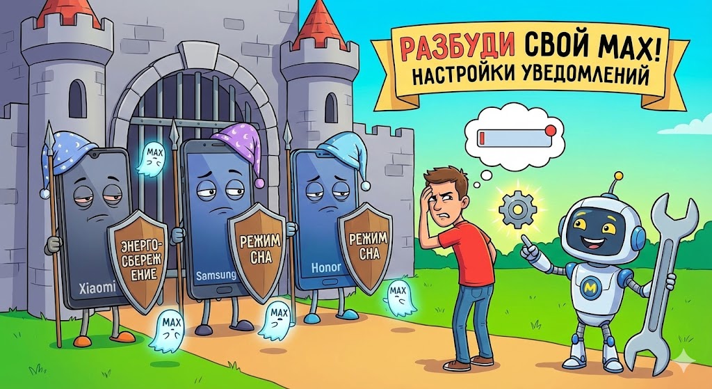Не приходят уведомления в MAX на Xiaomi, Honor и Samsung
