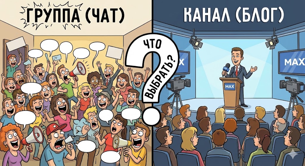 Каналы и Группы в MAX: Чем отличаются и как создать свое сообщество (Гайд 2026)