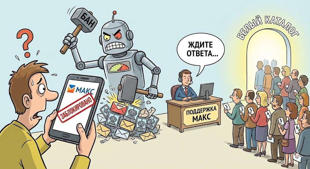 Разблокировка аккаунта МАКС 2026