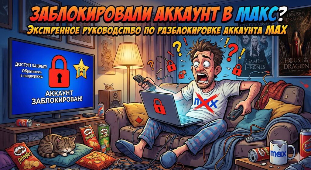 Заблокировали аккаунт в МАКС Как разблокировать профиль
