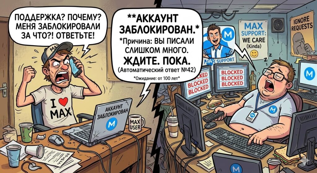 Блокировка аккаунта MAX 2026