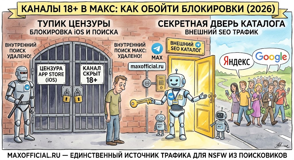 Каналы 18+ в МАКС: разрешены ли они и как их найти?