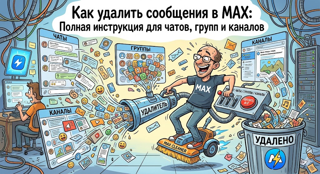 Как удалить сообщения в МАКС (MAX): подробная инструкция для чатов и групп