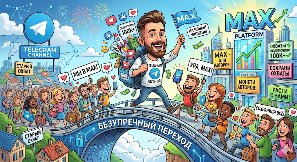 Быстрый переход из Telegram в МАКС в 2026 году